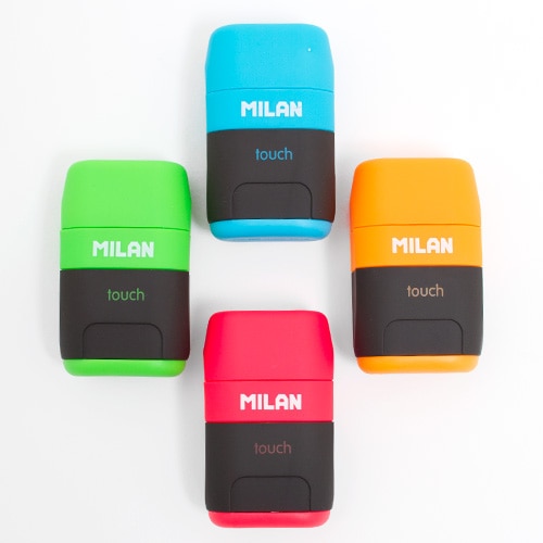 Milan, Sharpeners, Art & School, Compact, Touch, Double Hole , Eraser, 791